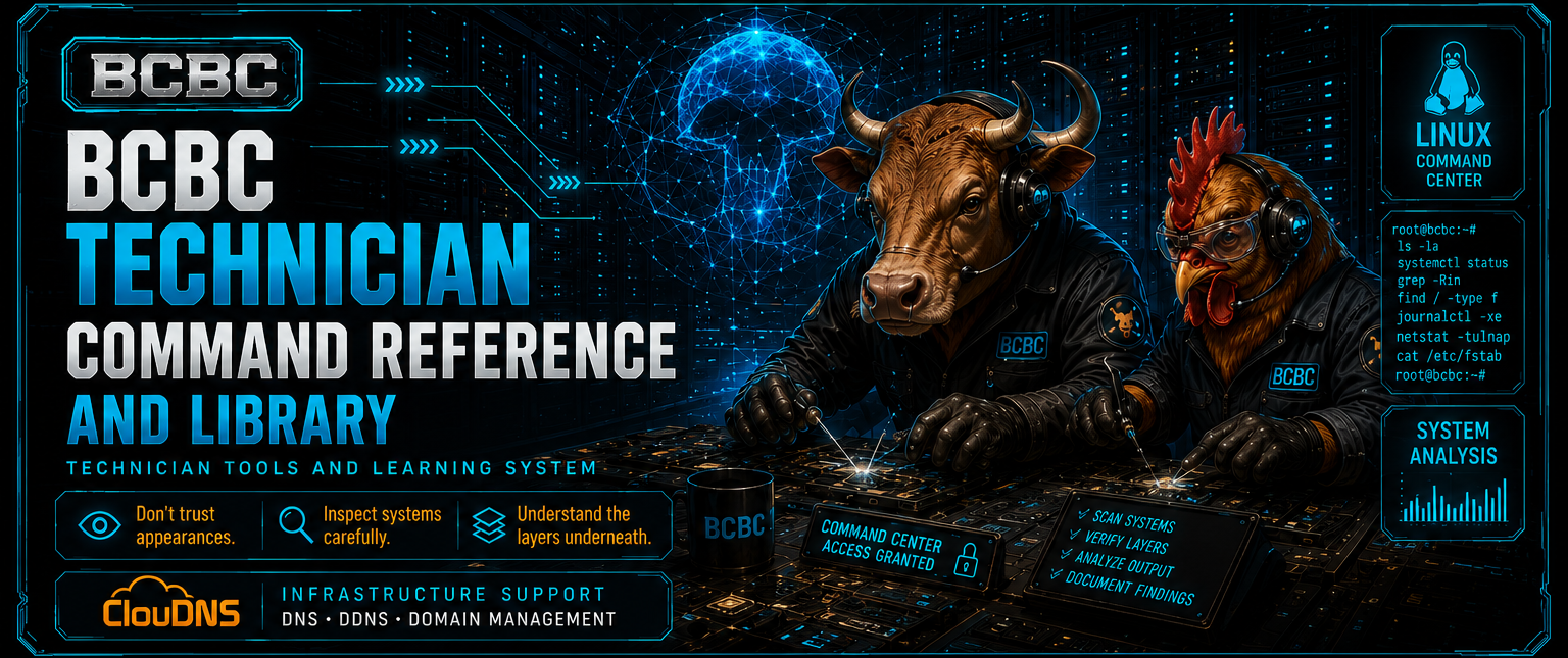 BCBC Technician Command Reference and Library